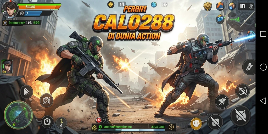Tangkapan layar menunjukkan aksi pertempuran epik di CALO288.