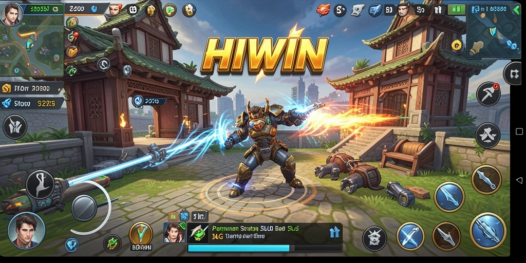 Tampilan gameplay menarik dan strategi mendalam dalam HIWIN.