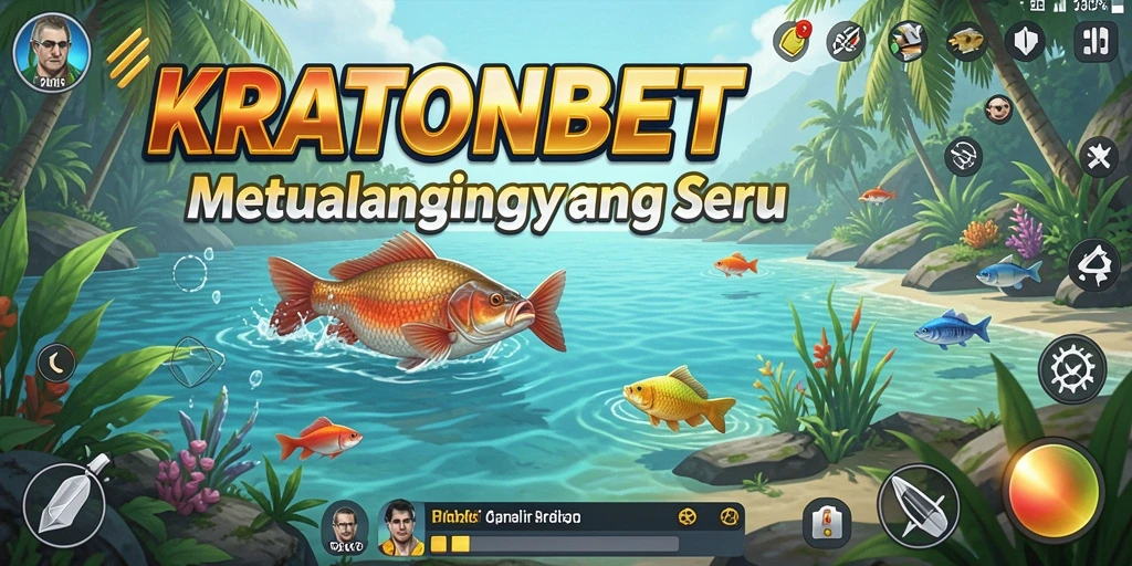 Tampilan gameplay memancing yang menakjubkan di KRATONBET.