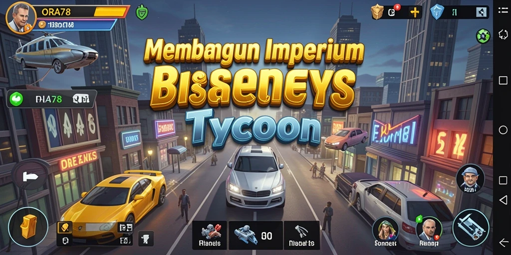 Tampilan gameplay ORA78 dengan elemen Tycoon yang menarik.